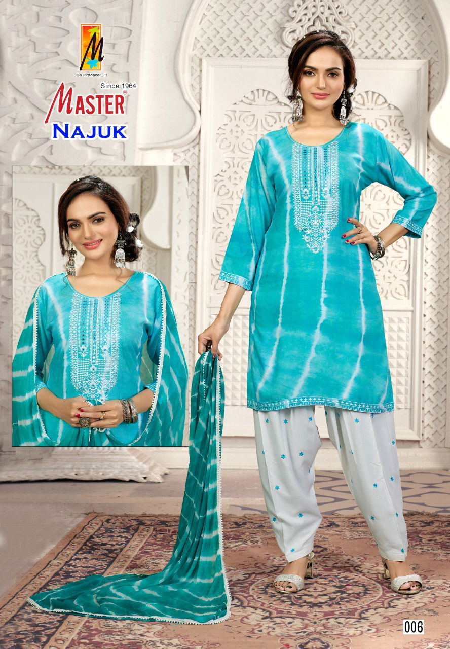 Master Najuk Ethnic Wear Wholesale Readymade Suits Catalog